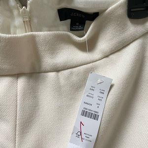 NWT JCrew Cream Dress Skirt